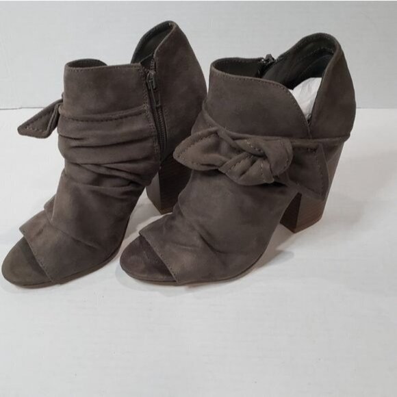 Indigo Rd. Izador Bow Peep Toe Booties Size 6.5 - Picture 3 of 12